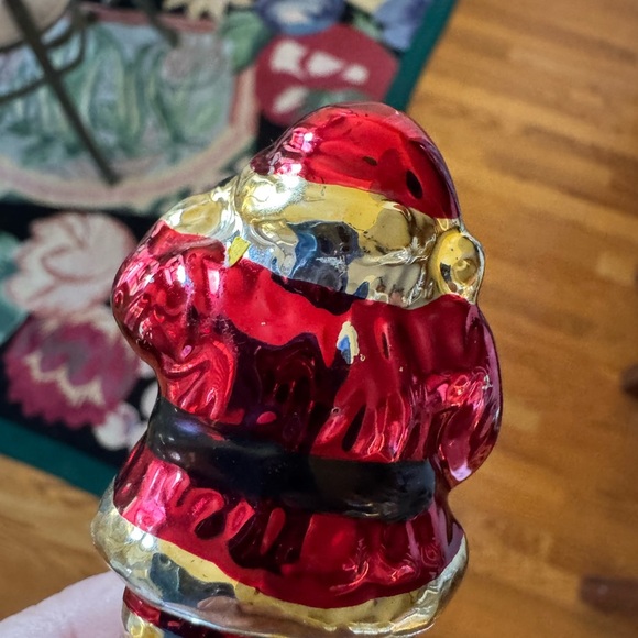 Vintage Mercury Glass Christmas Bell 6" Shiney, Colorful, China Set of 3 - Picture 10 of 16